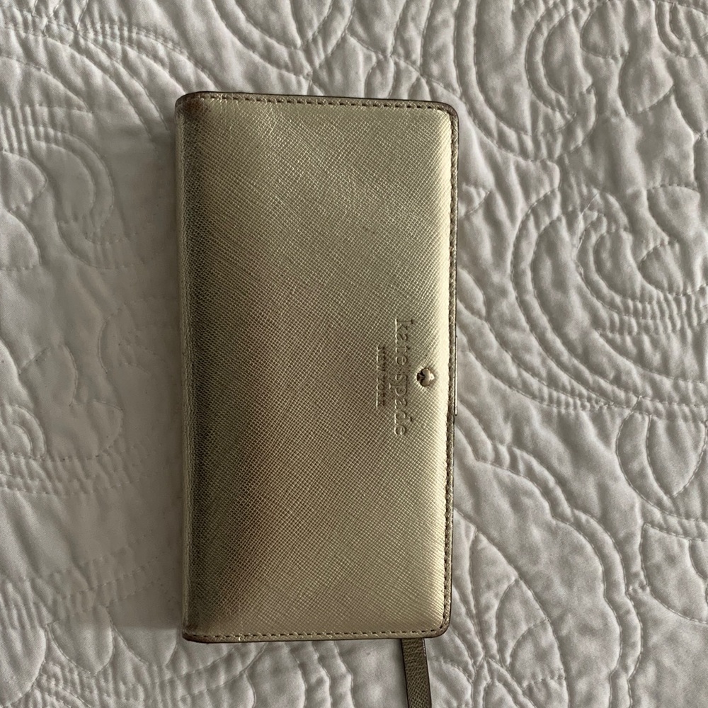 Kate Spade Metallic Gold Clutch